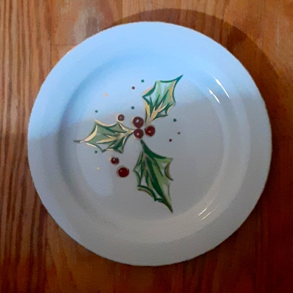 1-Holiday Dessert Plate